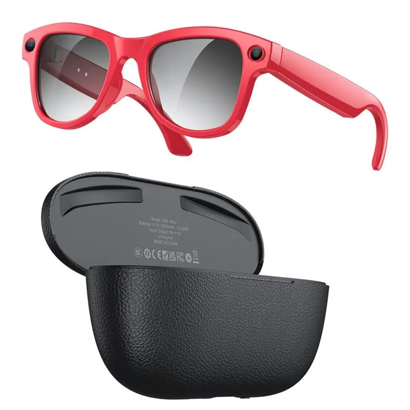 ABGI-AI Smart Glasses With 8MP Camera Video Recording AI Photo Recognition Bluetooth Call Voice Translation Functionality Sungla