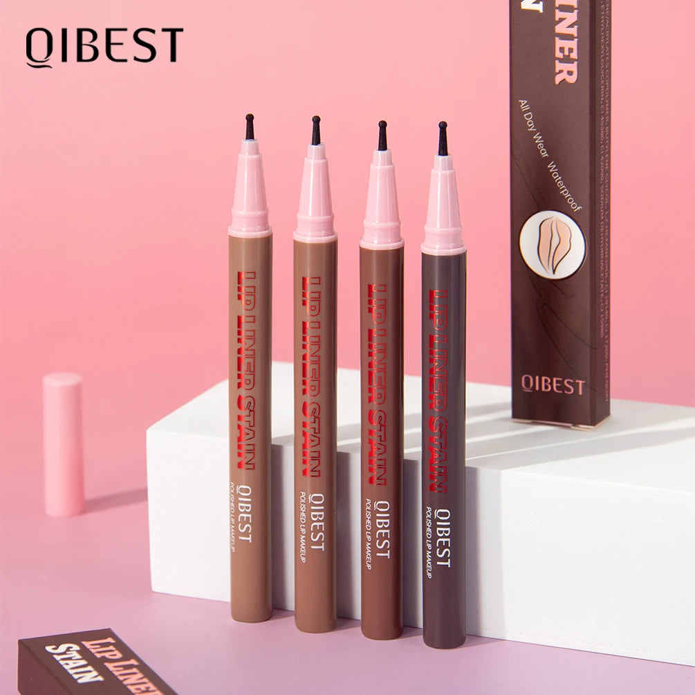 Matte Liquid Lip Liner Pen Sponge Tip Dyeing Lip Gloss Waterproof Long Lasting Lipstick Pencil Sexy Lips Contour Makeup Cosmetic