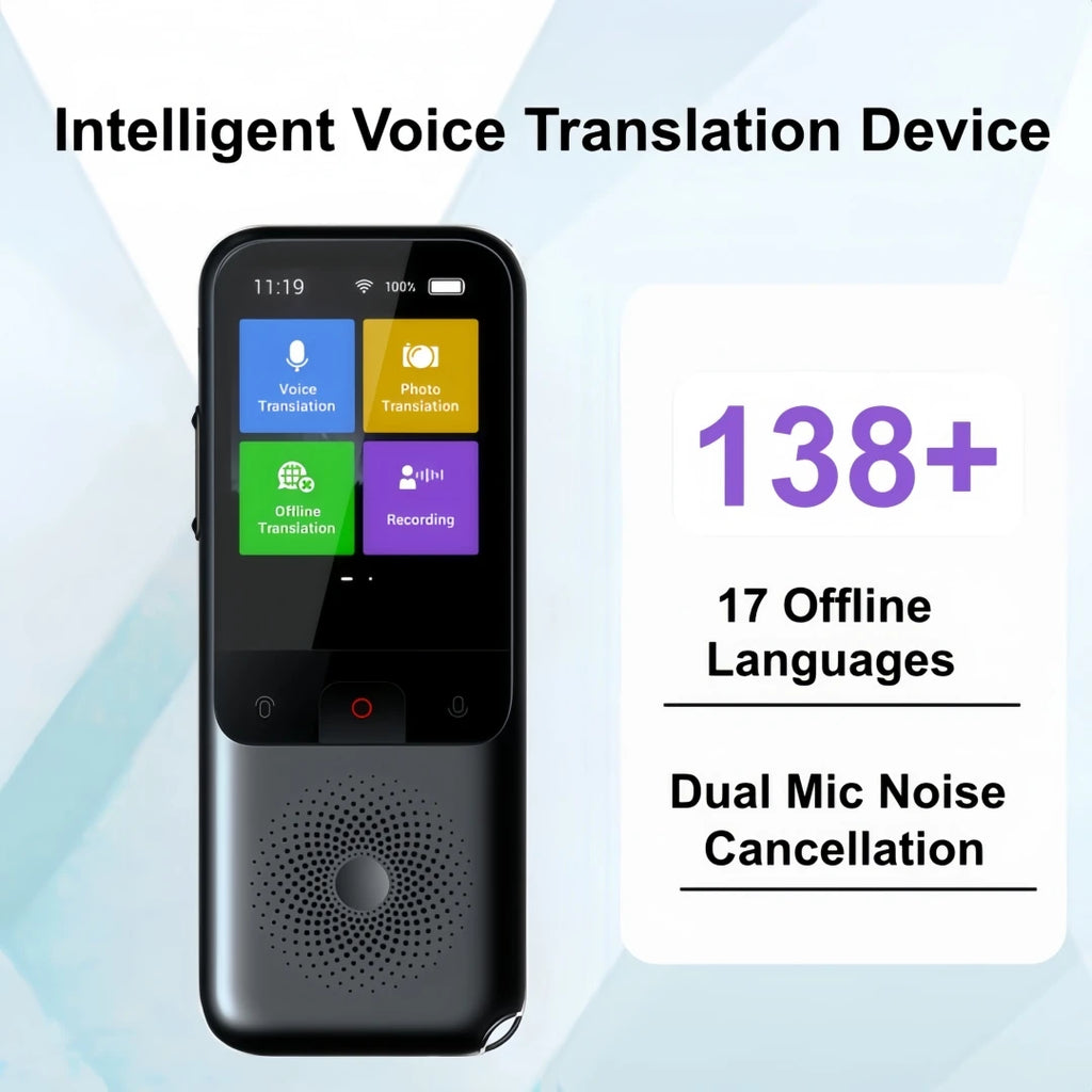 MSAI T11 Translator 138 Languages for Travel Real-time 17 Languages Offline Translation Photo 75 Languages 1500mAh 1+8GB