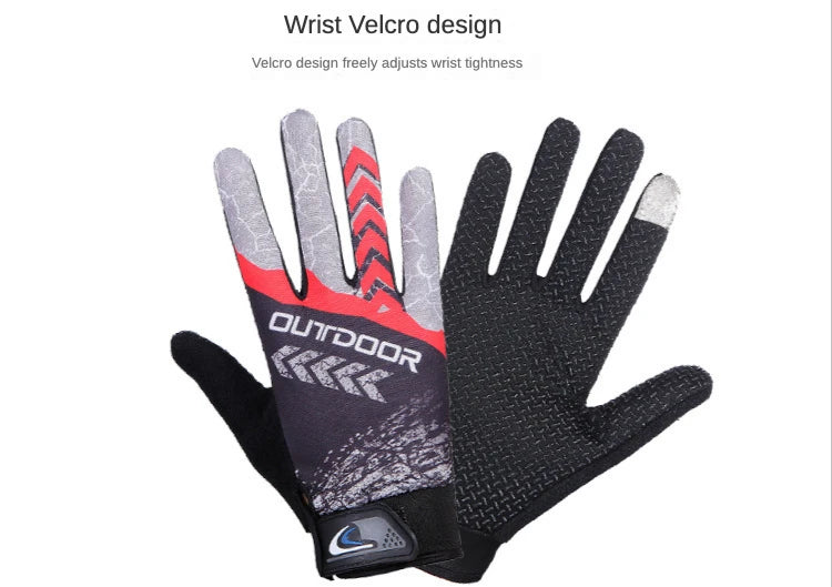 MTB Bike Bicycle Gloves Cycling Full Finger Glove Motorcycle Gloves Men Women Non-slip Sunscreen Breathable Touchscreen Outdoor