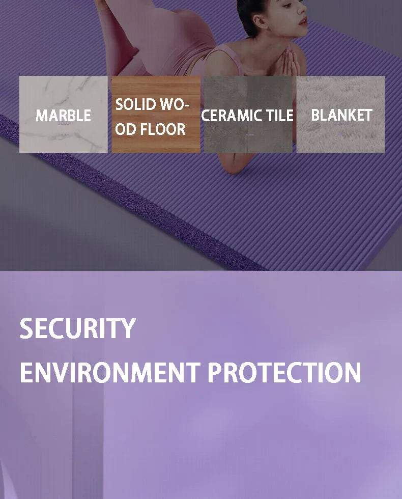 Yoga Mat with A Thickness of 20mm Anti Slip Pilates Fitness Mat Environmentally Friendly Tear Resistant WOMEN'S Yoga Mat