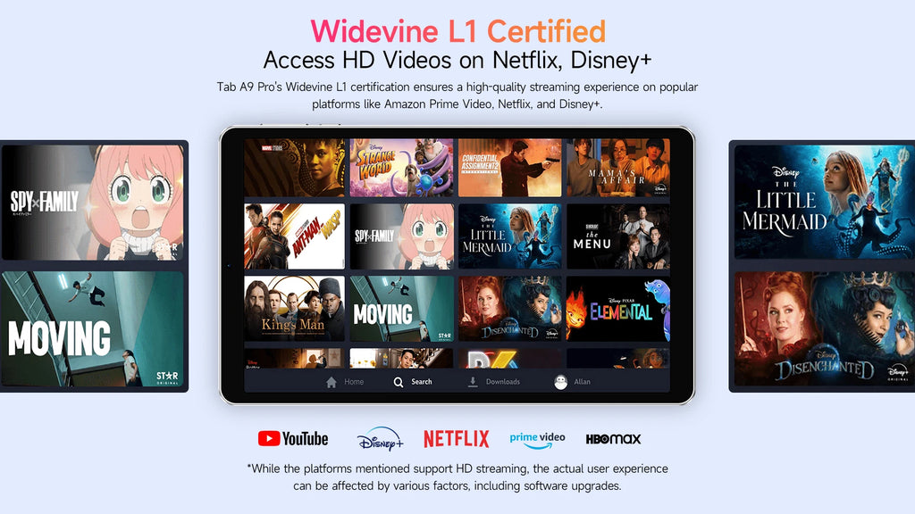 Ulefone Tab A9 Pro Tablet MTK G91 8.68" Up to 8GB RAM (4+4) 128GB ROM 12MP+13MP Android 15 4G Tablet