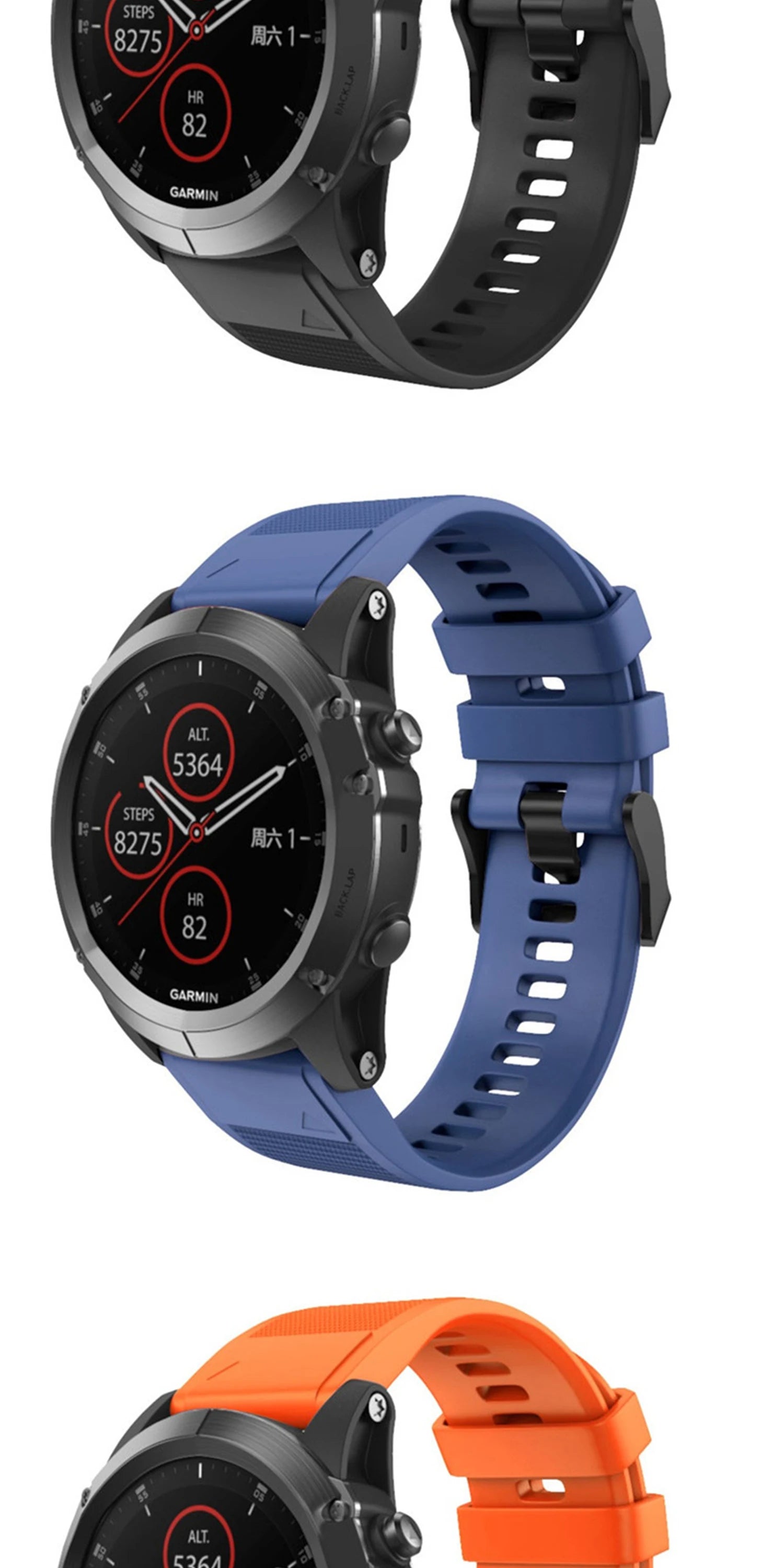 20 22 26mm Smart watch Band For Garmin Fenix 5 5x 5s Silicone Watch Strap for Fenix 6X Pro 6 6S 7X 7 7s 3HR 945 watch Wristband