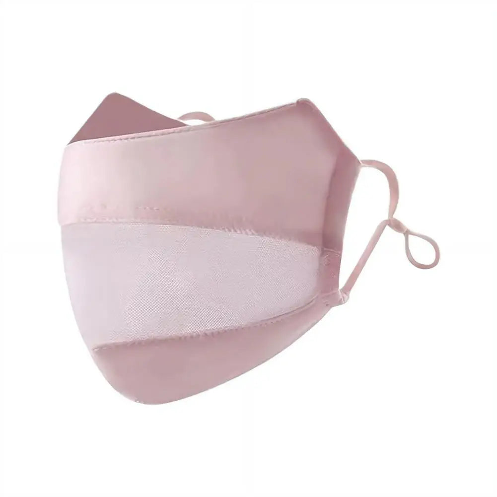 Summer Ice Silk Face Mask Women Cool Breathable Mesh Sunscreen Cover UV Shield for Outdoor Riding Driving Fishing Sport Masks