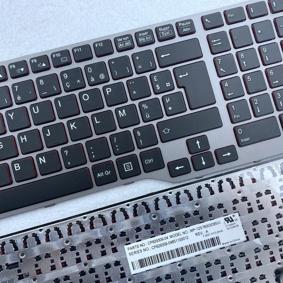 French Azerty Keyboard For Fujistu E754 Lifebook E753 E756 E557 E554 E556 CELSIUS H730 H760 H77 Series Fr Layout