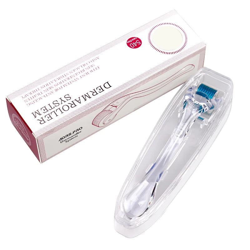 Professional 540 Needles for Facial Body Hair Growth Derma Roller for Skin Beard 0.2mm 0.25mm 0.3mm Needle Beauty Roller