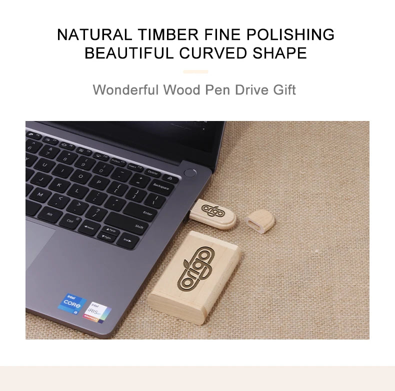 JASTER Wooden USB 3.0 Flash Drives 128GB Free Custom Logo Pen drive 64GB 32GB with Box Memory Stick Creative gift Laptop U disk