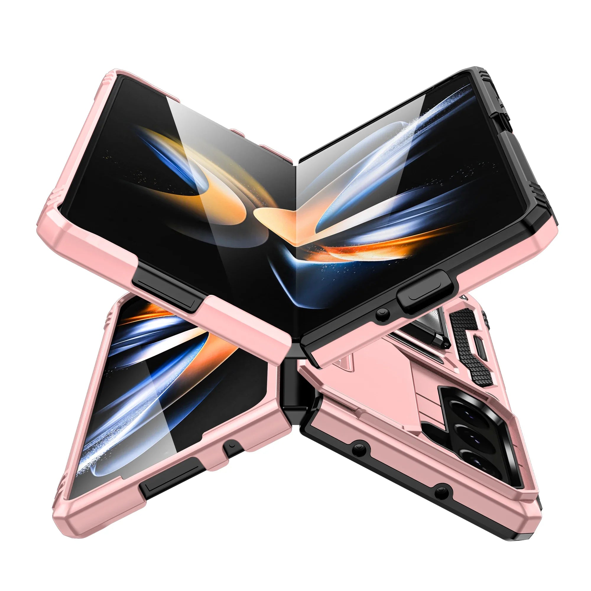 Case For Samsung Galaxy Z Fold 7 5G Z Fold 6 Military Grade Shockproof Heavy Duty Protective Armor Magnetic Kickstand Ring Cover