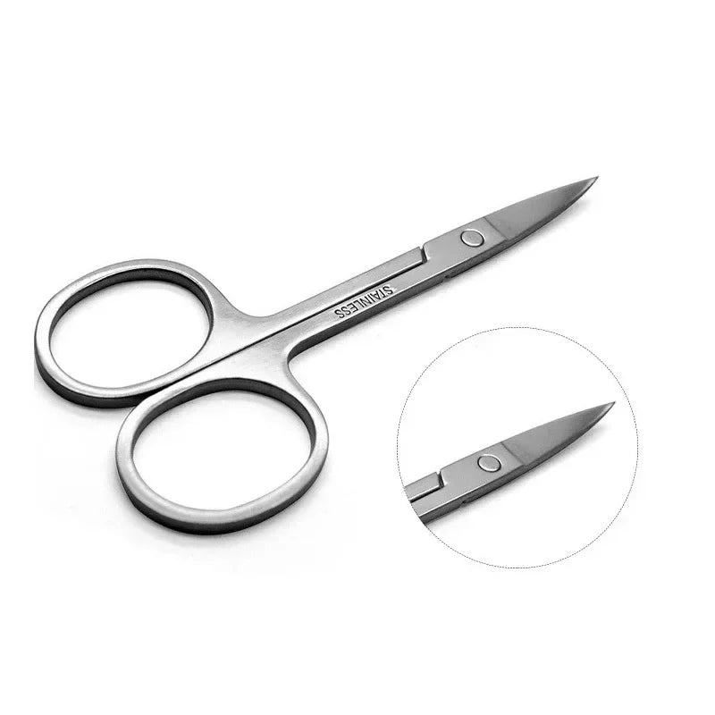 Wholesale Stainless SteelTools Makeup  Small Nail Eyebrow Beauty ToolCut  Nose Hair Scissors  Manicure FaciaTrimming Tweezer
