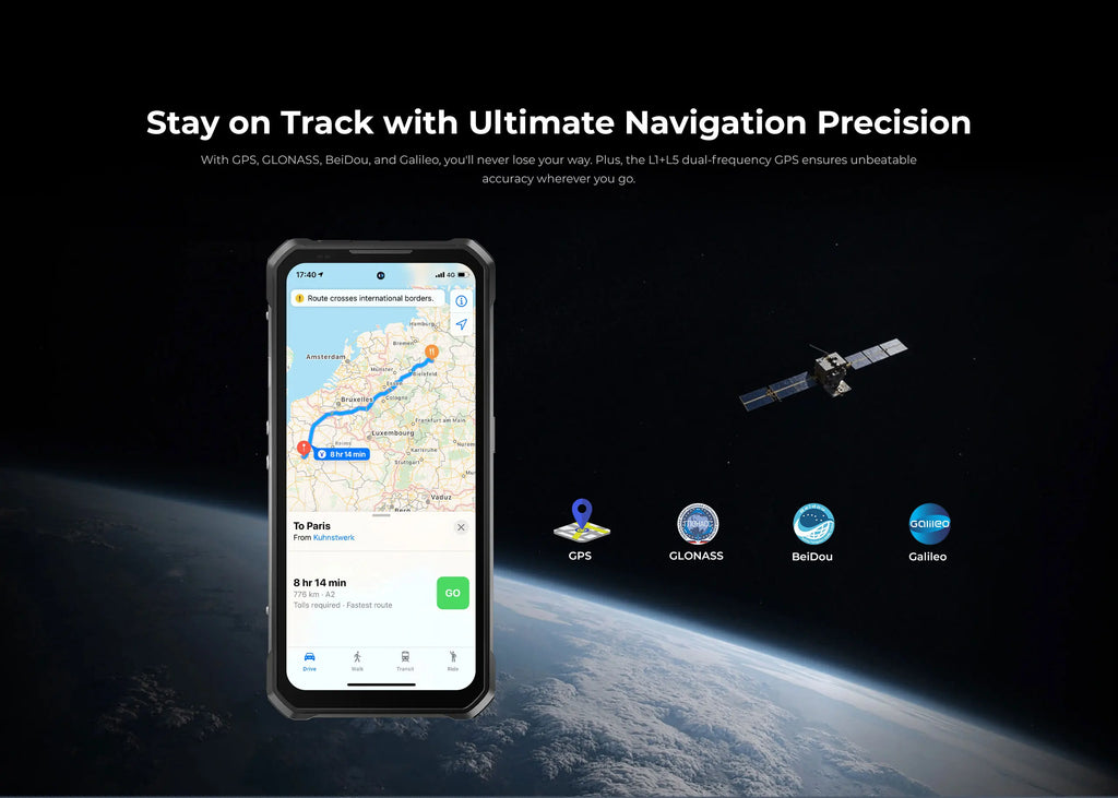 OUKITEL WP100 Rugged Phone - 33000mAh, Laser Rangefinder, Camping Light, 200MP, 36GB+512GB, 6.8" FHD+, NFC GPS 5G Smartphone