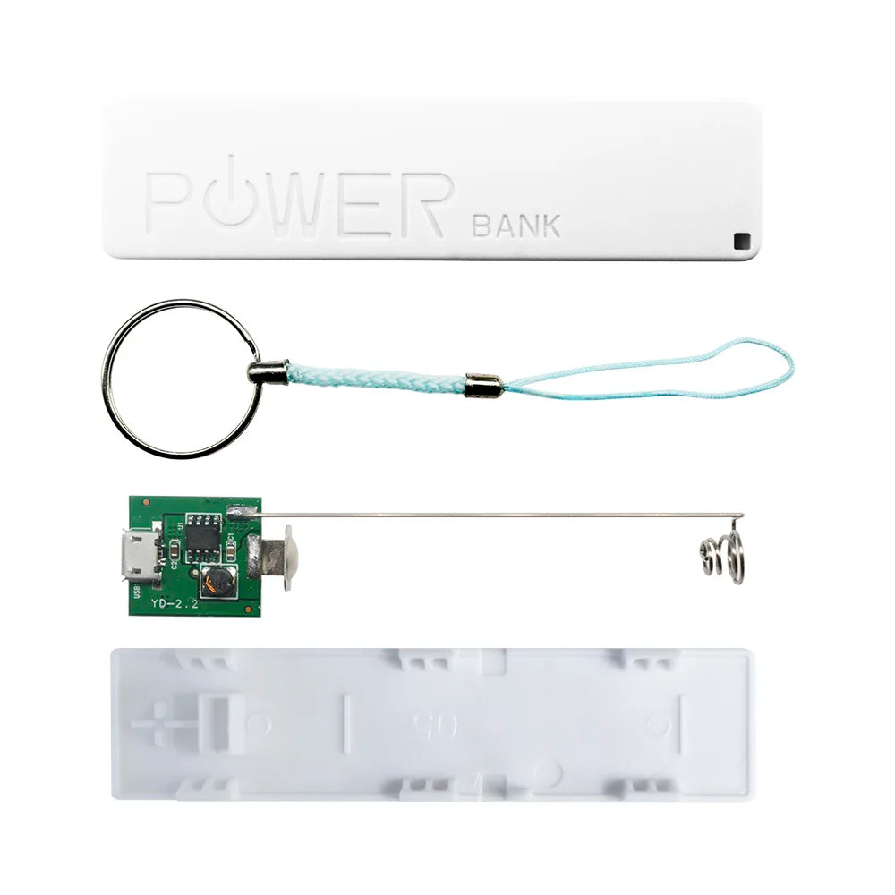 DIY USB Power Bank Case Kit 18650 Battery Charger Box Shell With Key Chain Black White Blue Pink Yellow Green For Arduino
