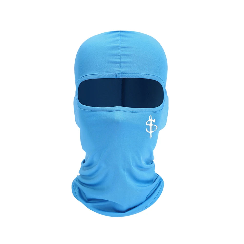 Ski hat with US dollar logo print, cycling equipment, outdoor sports bike hood, unisex face mask, simple design