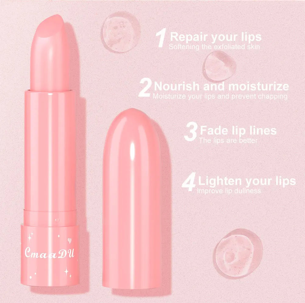 6 Colors Fruity Lip Balm Waterproof Fruit Color Tinted Shine Changing Moisturizing Nourishing lipstick Make Up Lip Care