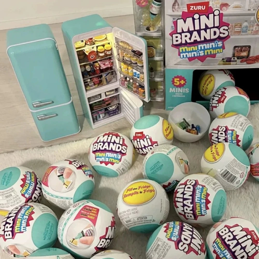 Zuru Food Series Mini Brands Fill The Fridge Series Brands Master Chef Tiny Create Krispy Kreme Retro Grocery Food The Fridge