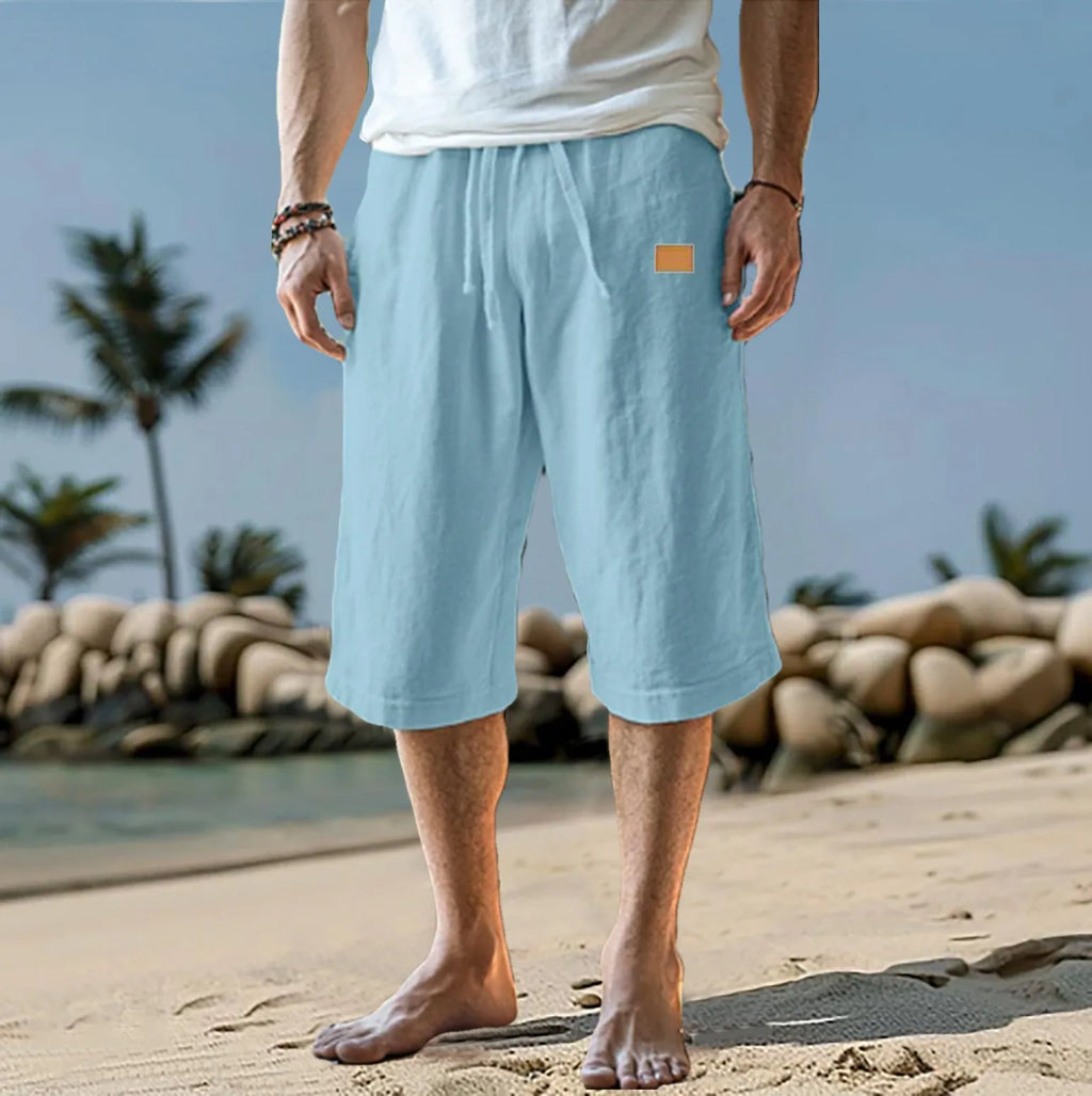 2026 New Men's Cotton Linen Pants Male Autumn New Breathable Solid Color Linen Trousers Fitness Streetwear S-3XL cropped pants