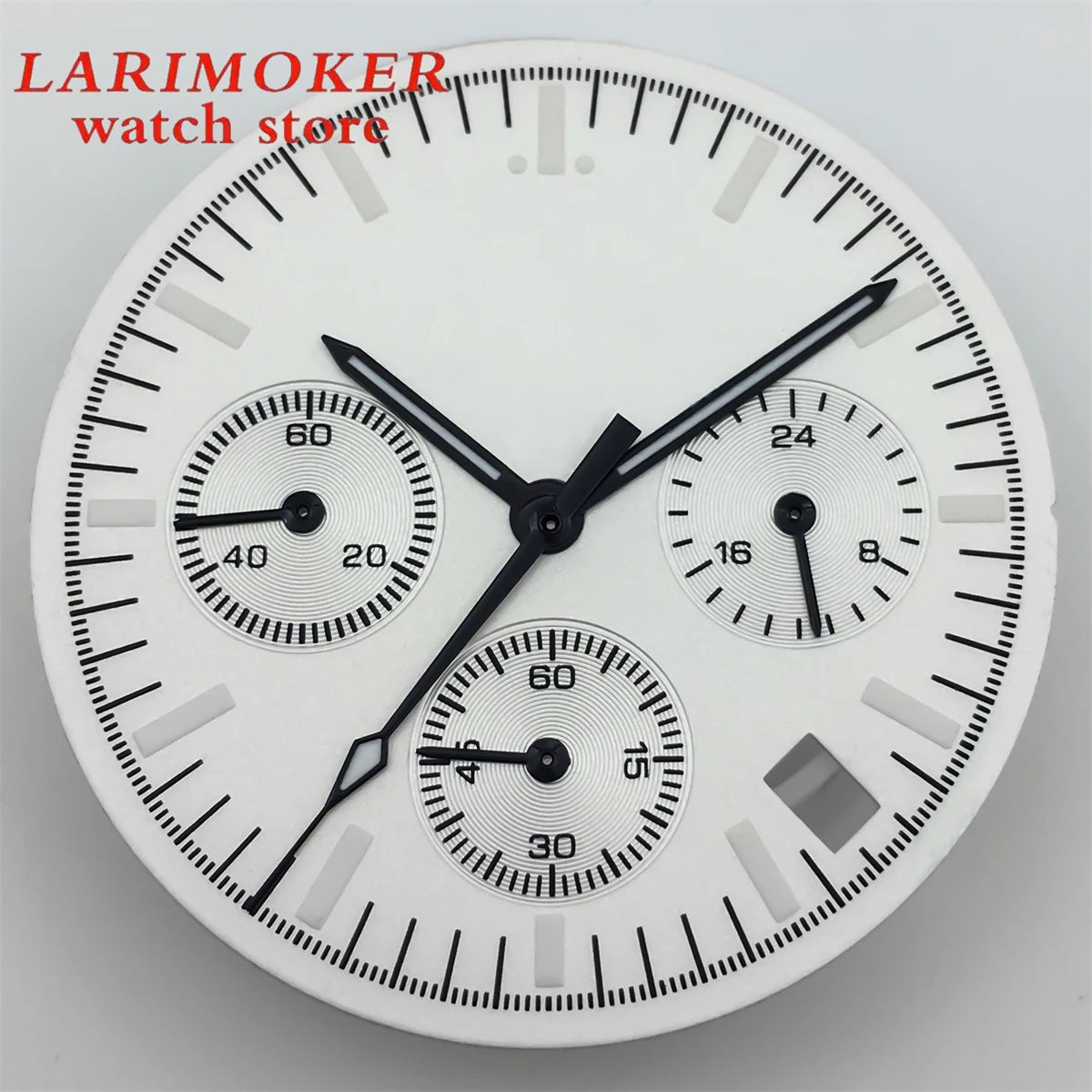 BLIGER 31.5mm 6-pin dial quartz movement Watch dial with VK63 Watch hands C3 green glow-in-the-dark with VK63 movement