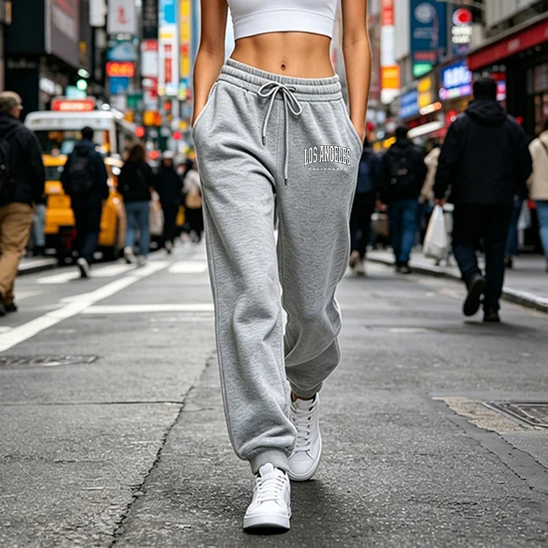 Versatile Womens Sweatpants Casual Sports Fitness Pants Outdoors Jogging Woman Clothes Trousers Daily Elastic Waist Sportswear