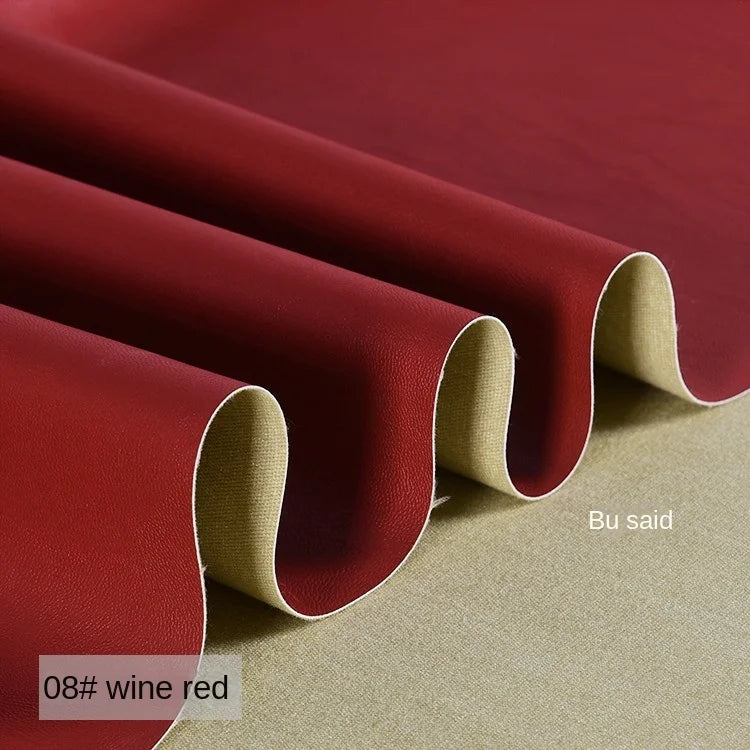 PU Soft Leather Fabric Artificial Leather Waterproof Micro Elastic Clothing Bag Designer Cloth Apparel Diy Sewing