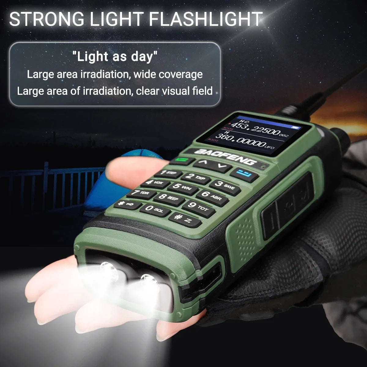 Baofeng UV17 Air Band Walkie Talkie 999 CH Draadloze kopieerfrequentie NOAA Zes bands Amateur Ham Tweerichtingsradio voor