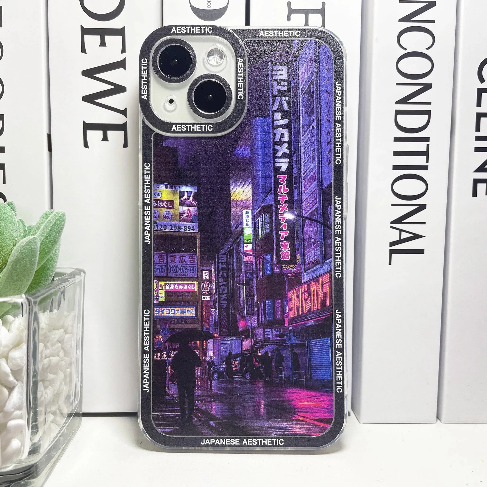 Japanese Aesthetic Tokyo Neon Lights City Street Phone Case For Samsung Galaxy S10 S20 S21 S22 S23 S24 FE Plus Ultra Note 20