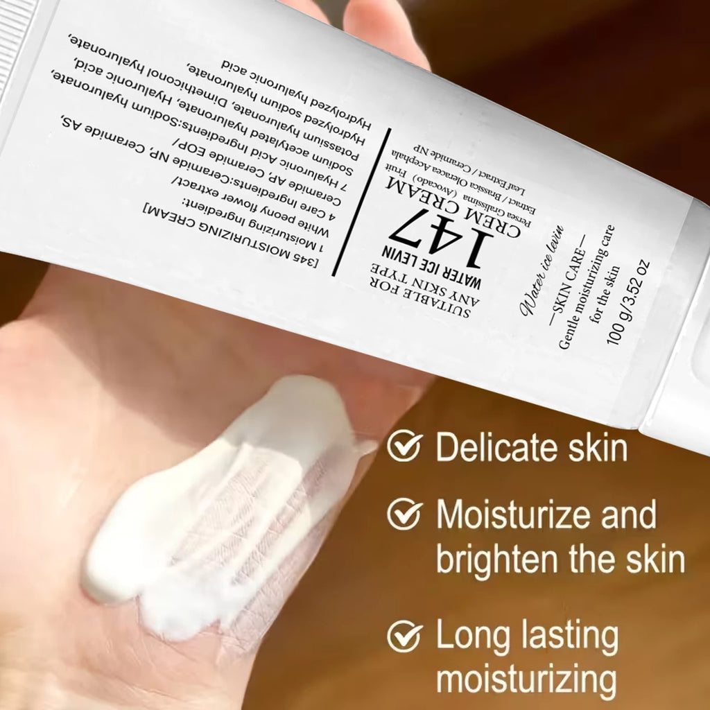 147 Skin Care Cream - Gentle Moisturizing & Firming with Hyaluronic Acid, Aloe Vera & Ceramides for All Skin Types