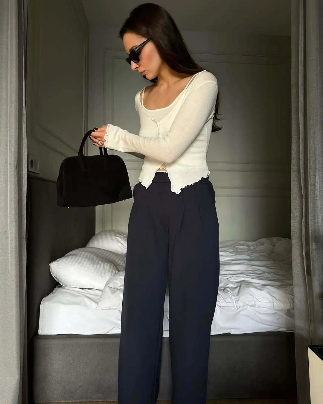 TARUXY Fashion Splice Knitted T shirt Cardigan Women's Slim Long Sleeve Single Breasted Sweater Top Female Casual Solid Outwear