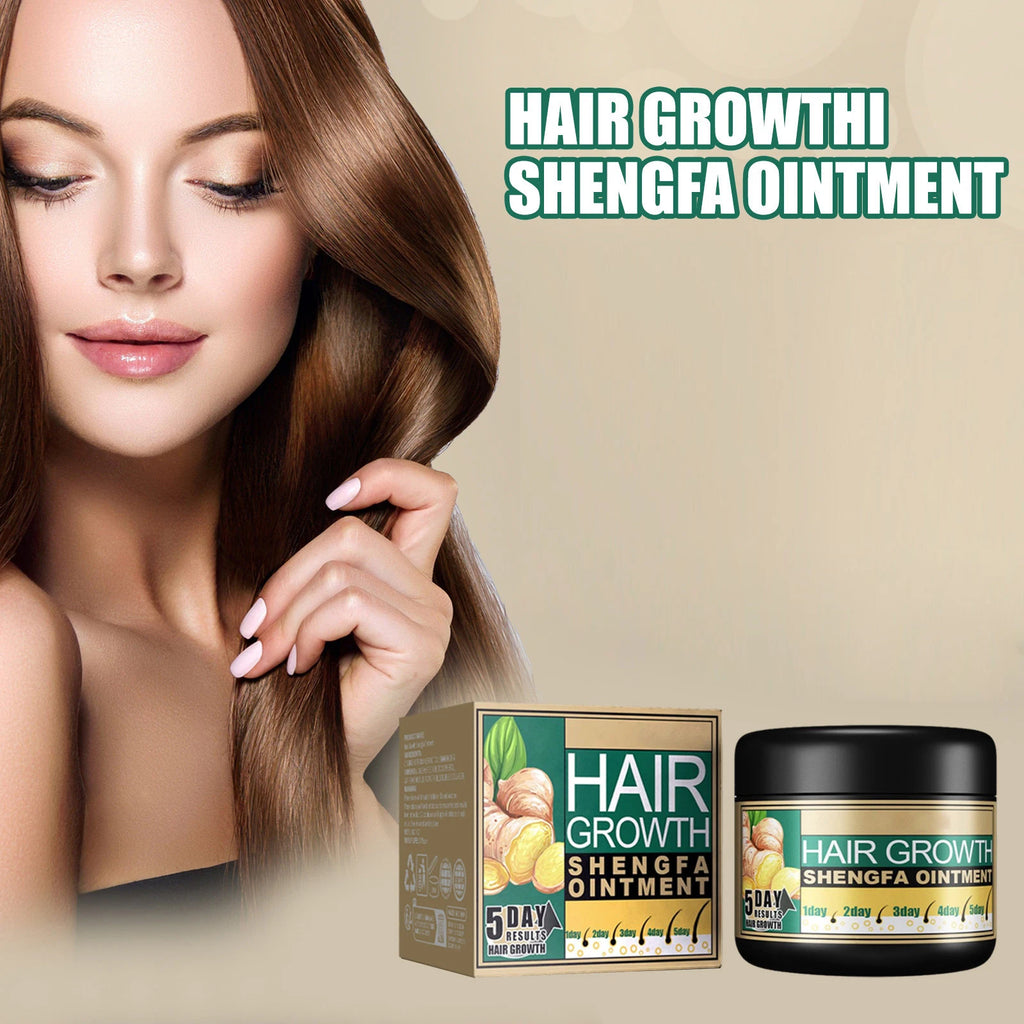 Ginger Hair Care Cream Hair Growth Relieve Hair Loss Baldness Scalp Massage Stimulate Follicle Dense Strengthener Smoothing Care