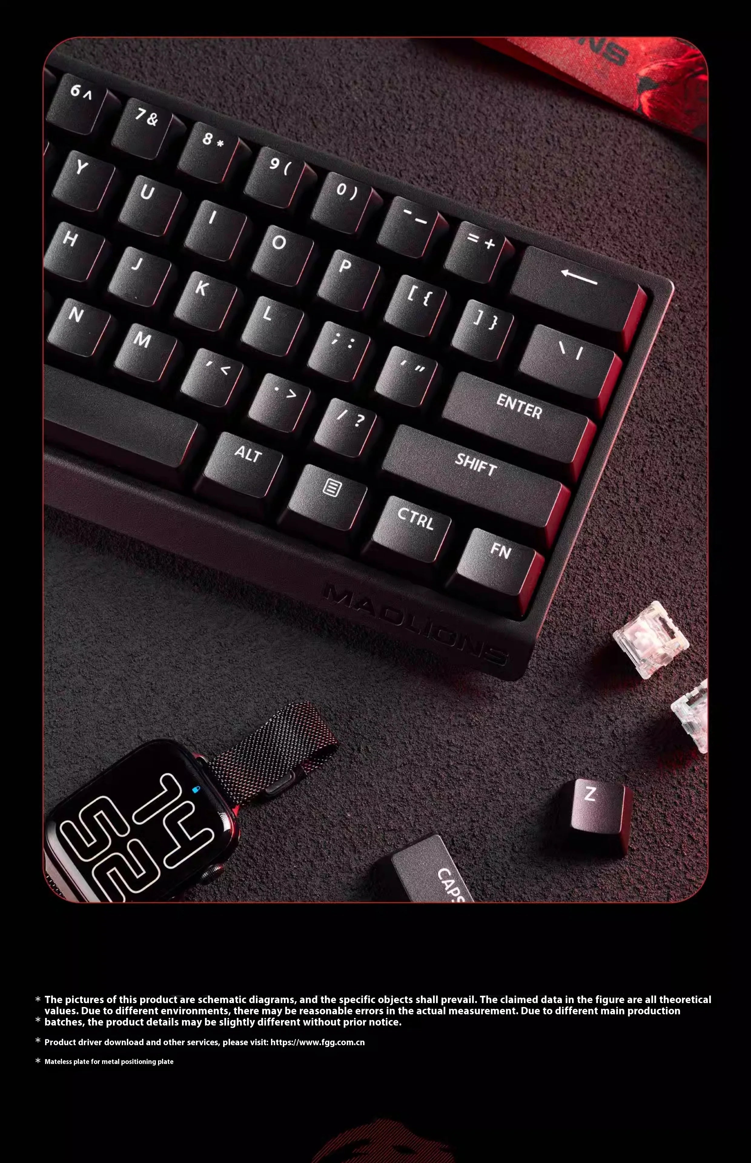 MADLIONS MAD60HE MAD68HE Magnetic Switch Keyboard Wired Mechanical Keyboard 8000Hz 0.01mmRT Valorant Gaming Keyboard Custom
