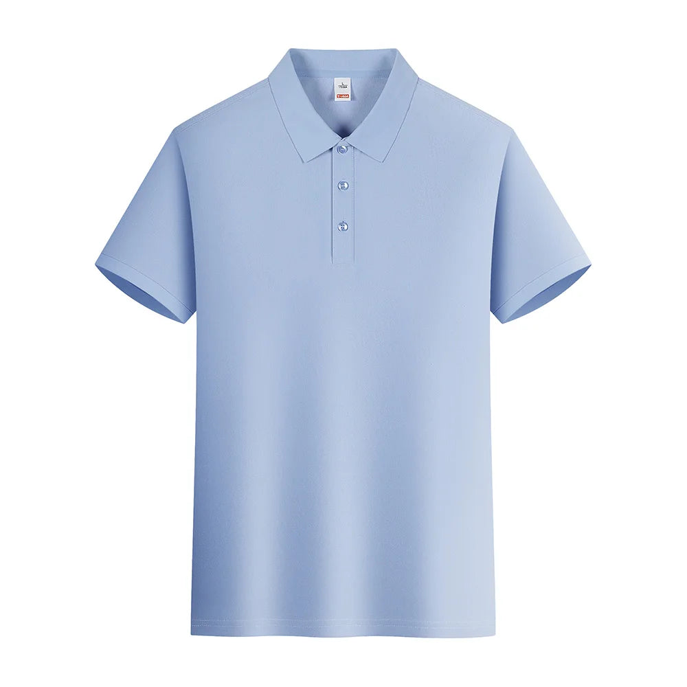 4XL High Quality Breathable Men Women Polo Shirts Casual Solid Color Short Sleeve Soft T-Shirt Oversize Gift Couple T-Shirt Tees