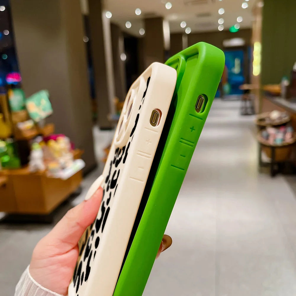 INS Leopard Print Phone Case For iPhone 11 13 12 14 15 16 Pro Max Funda iPhone XR XS Max X 7 8 Plus SE 2020 Silicone Soft Cover