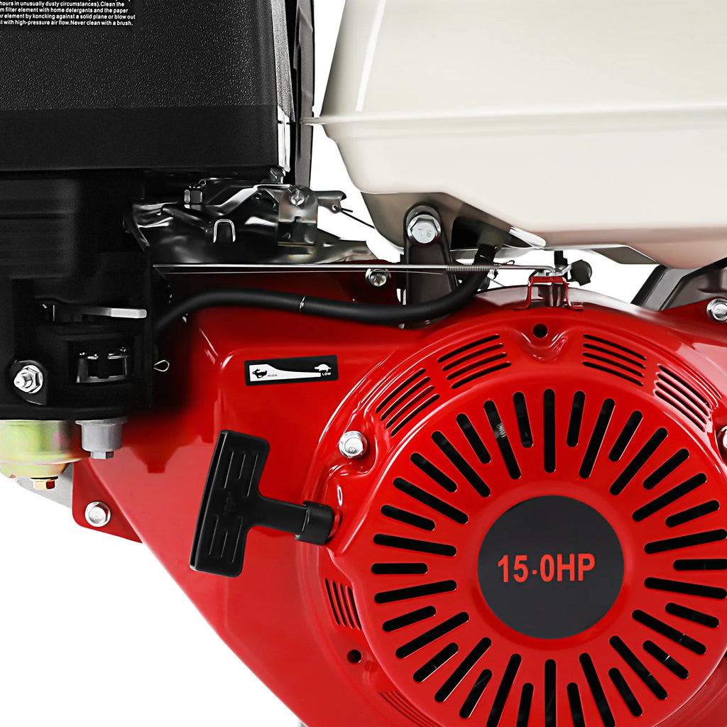 9700W 15HP 420CC Gasoline Engine 4 Stroke Gas Motor Low Noise Air Cooling 3600r/min 1.72Gal Large Fuel Tank