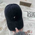 Fashion Embroidery Baseball Cap Wide Brim Retro Baseball Hat Sunscreen Cotton Duck Tongue Hat Outdoor