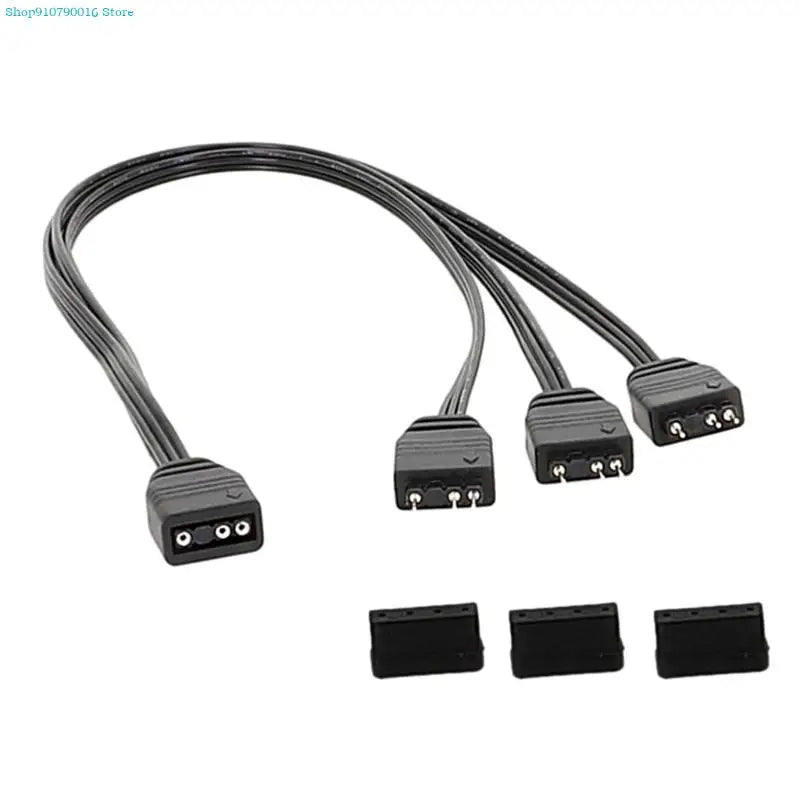5V 3 Pin ARGB Splitter Cable 3Pin Addressable RGB Splitter Extension Connect and Extend Your Addressable LED Strips Fans