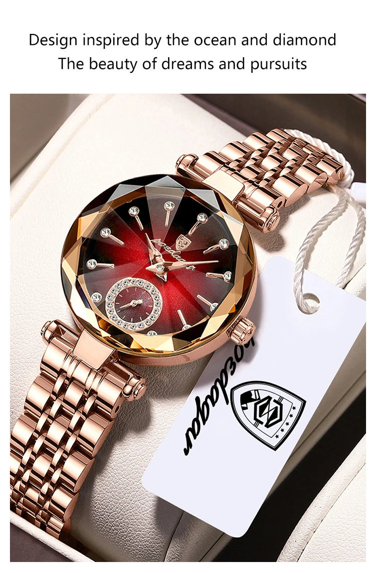 POEDAGAR Luxury Ladies Wristwatch Waterproof Stainless Steel Quartz Elegant Watches For Woman Simple Casual Dress Women's Watch
