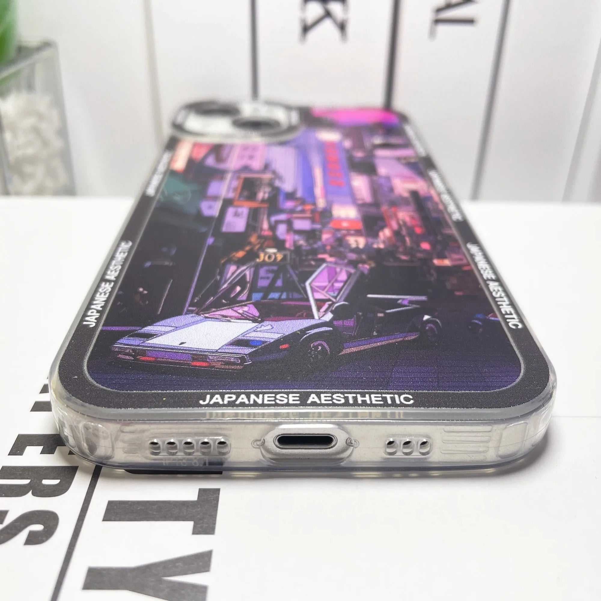 Japanese Aesthetic Tokyo Neon Lights City Street Phone Case For Samsung Galaxy S10 S20 S21 S22 S23 S24 FE Plus Ultra Note 20