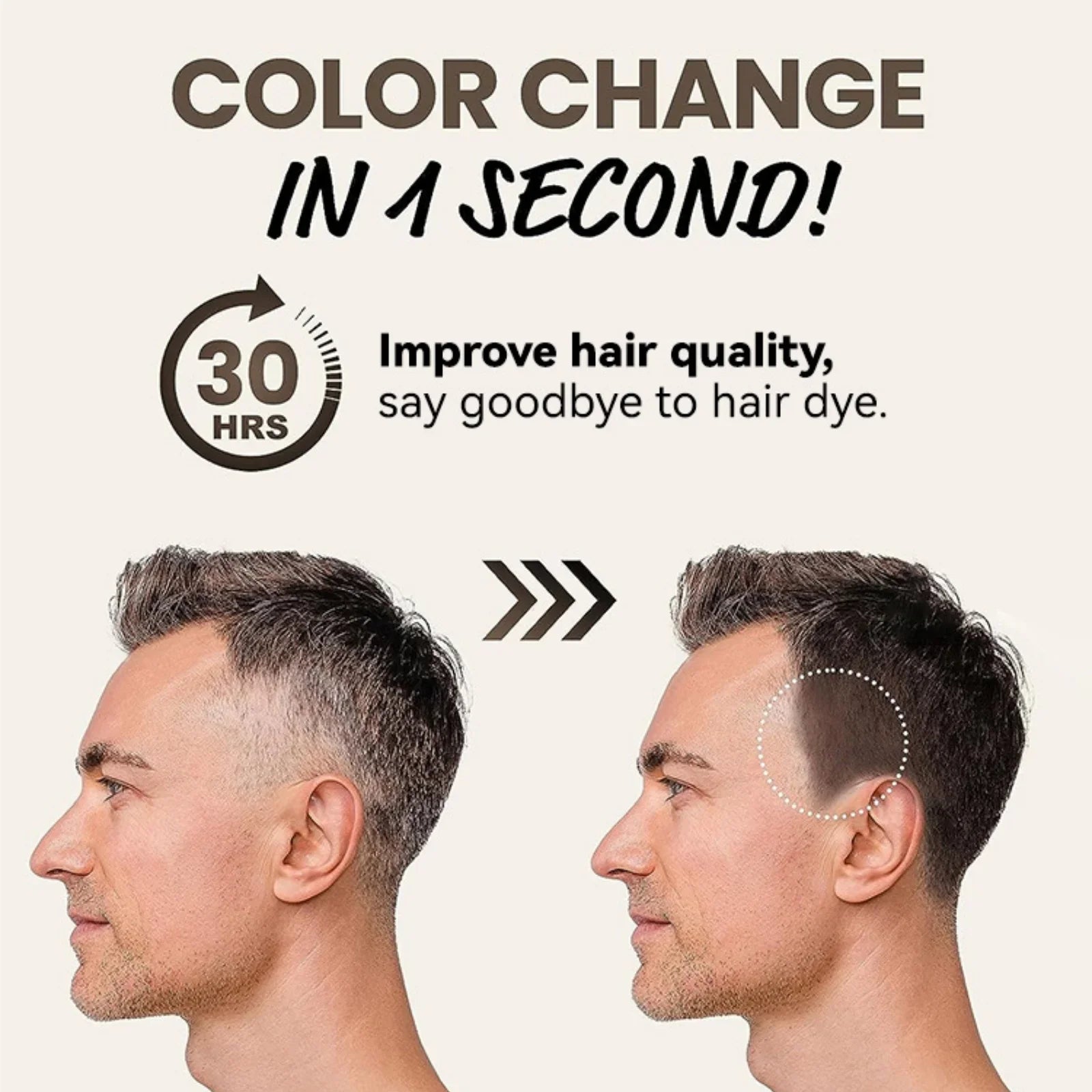 Black Brown Disposable Temporary Hair Dye Pen Lipstick Style White Hair Coverage Hair Coloring Dyeing Chalk Quick Hair Color Dye