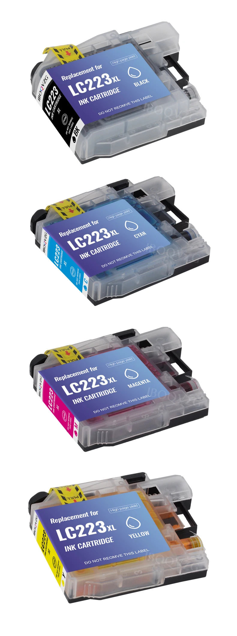 IBOQVZG Printer Cartridge Compatible For Brother LC223 LC221 Ink Cartridge MFC-J4420DW J4620DW J4625DW J5320DW J5620DW Printer