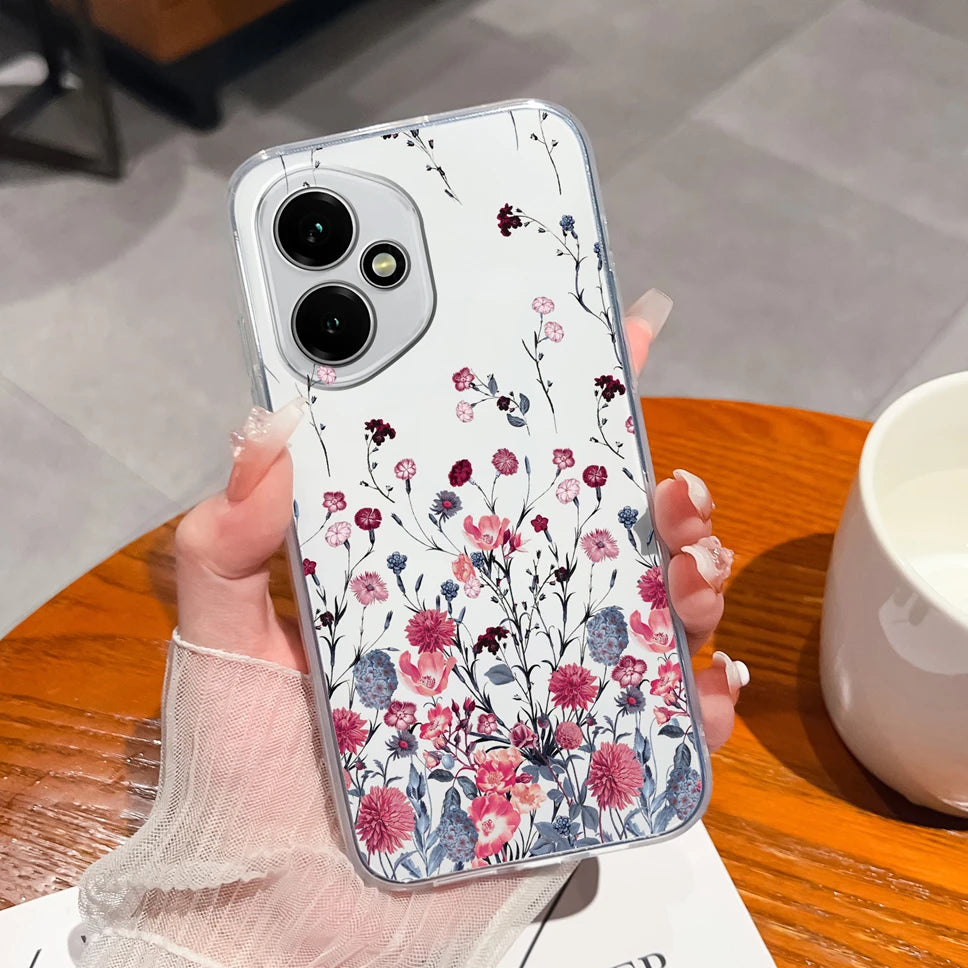 For Honor 400 Pro 5G Case Cute Astronaut Transparent TPU Soft Silicone Phone Back Cover For Honor 400Pro High Quality Funda Capa