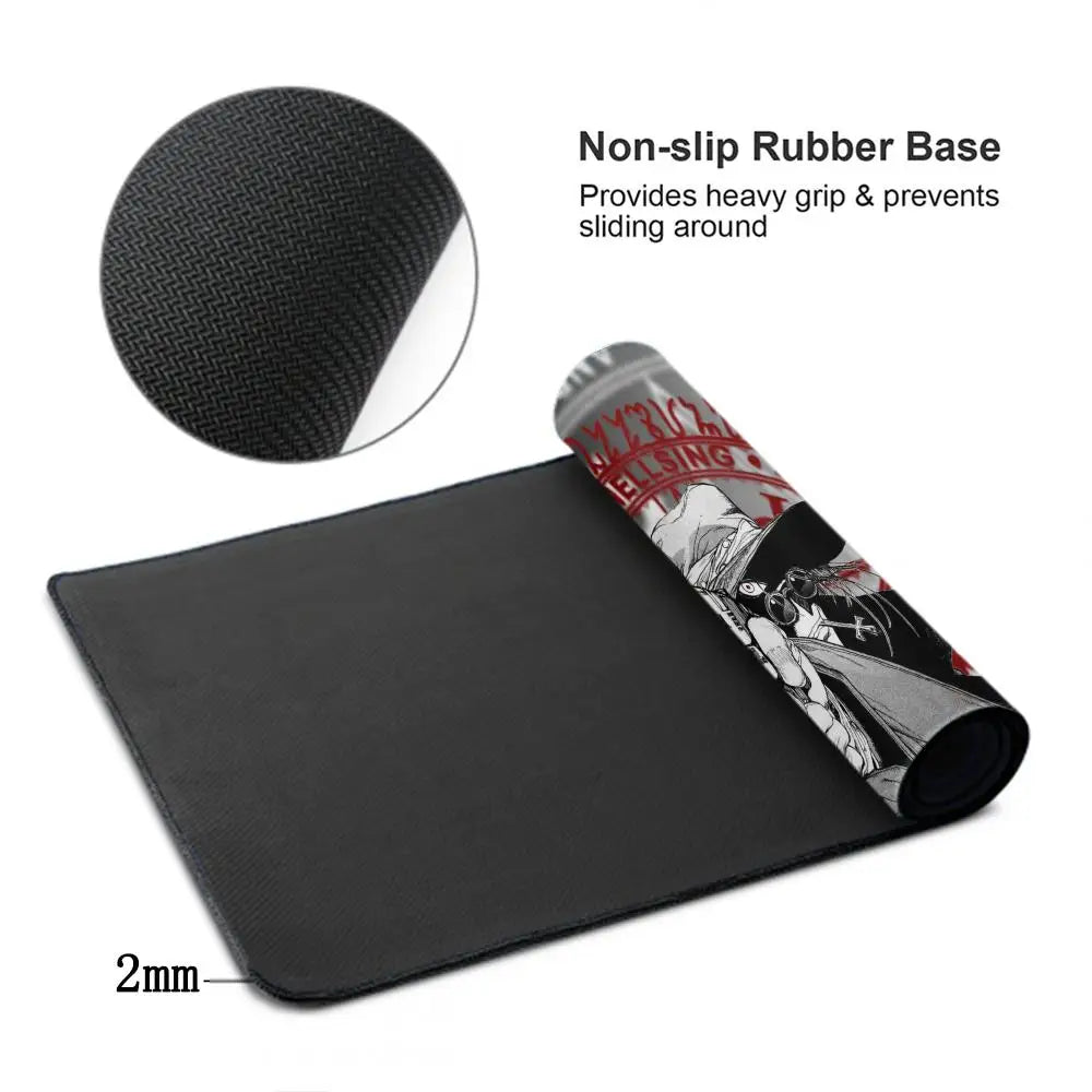 Anime Hellsing Alucard Mouse Pad XXL Gaming Accessories Office Gamer Keyboard Desk Mat Non-Slip Laptop Large rubber Mousepad