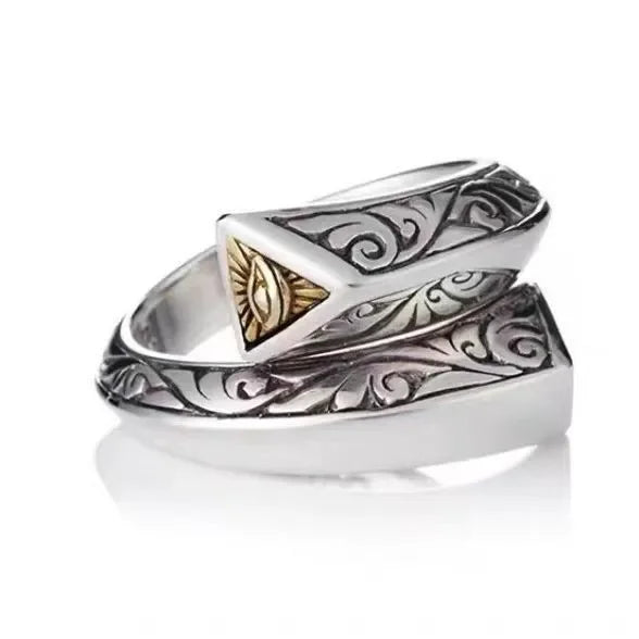 Best Sellers! S925 Thai Silver, Horus Eye Retro Ring