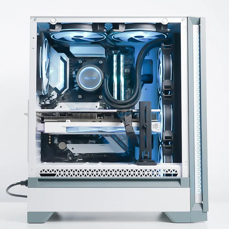 Power Train Computer Graphics Card Bracket Scalable GPU Support Lifting Jack Graphics Card Companion Black White