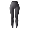 Women Thread Solid Leggings Seamless Knit Yoga Leggings Gym Workout Running Stretchy High Waist Hip Liftting Skinny Gym Tights