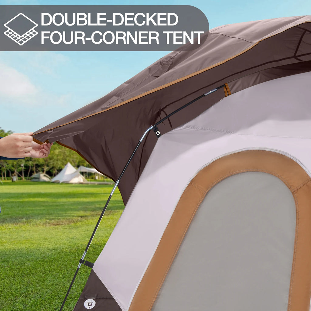 GOLDEN CAMEL 4-6 Person Camping Tents Hand-built Waterproof Portable Sunscreen Beach Backpacking Tent Thickened Camping Hiking