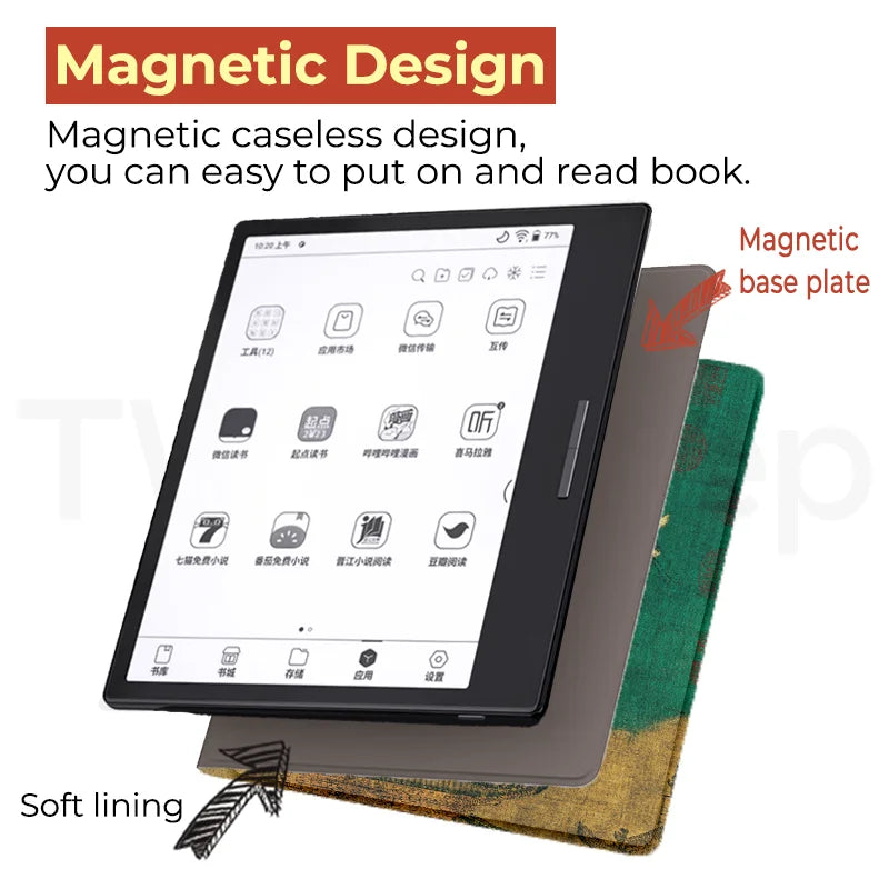 Twosheep Case for Boox Go7 Go Color7 GenII GenI Page Leaf3 Leaf3c 7-inch Magnetic Cover Auto Sleep Chinese style