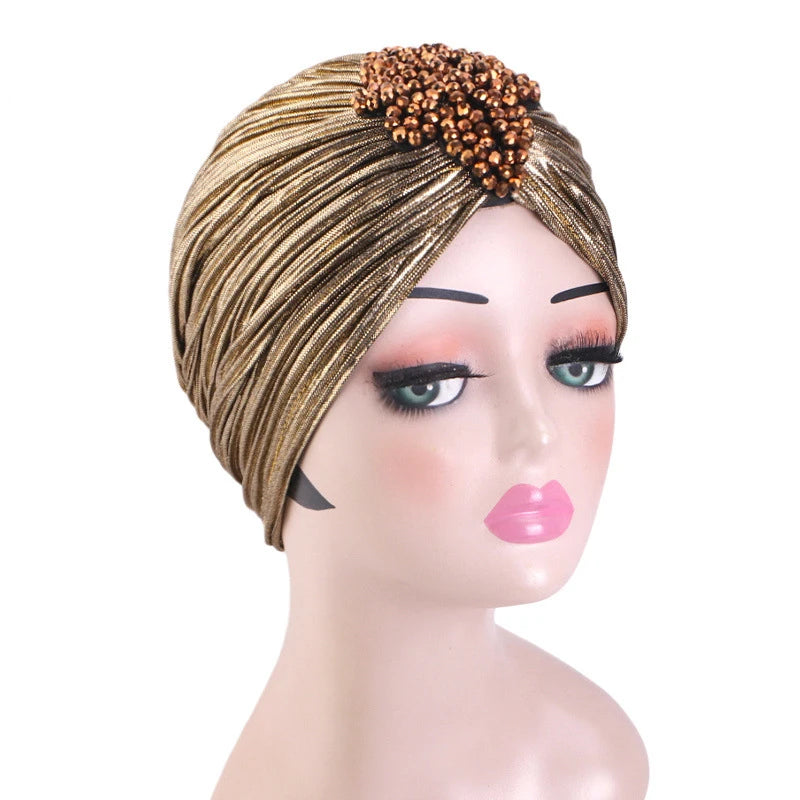 New Women Velvet Turban Hat Muslim Twist Solid Color Hijab Chemo Cap Head Wrap Headscarf Beanies Bonnet Headscarf Turbante Mujer