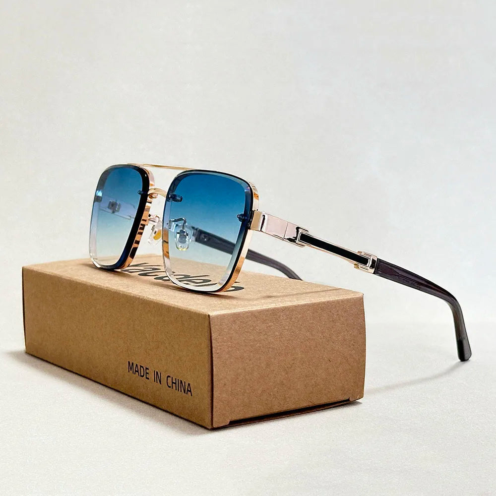 Designer Square Sunglasses For Men Oculos Vintage Trending Sunglasses Dropshipping Glasses Vacation Outdoor Lentes Gafas De Sol