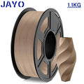 JAYO 3D Wood PLA Printer Filament 1.75mm  1.1KG 15% Real Wood Fibers Dimensional Accuracy +/- 0.02mm Fits Most FDM 3D Printers