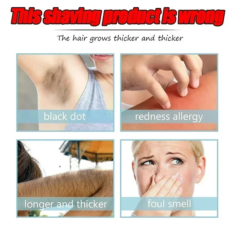 Body Hair Removal Spray Permanent Hair Removal Hair Growth indolore crème de soins du corps