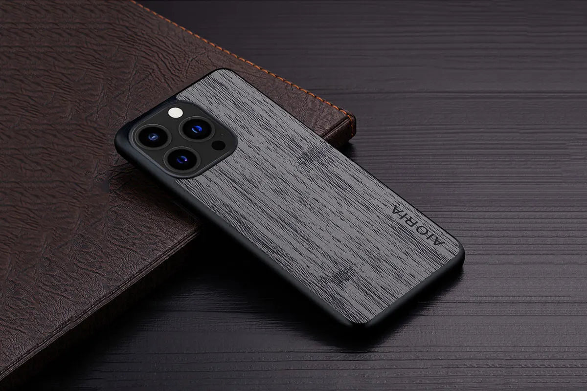 Case for iPhone 15 14 13 12 11 Pro Max Plus Mini 5G bamboo wood pattern Leather cover Luxury coque for iPhone 15 pro max case