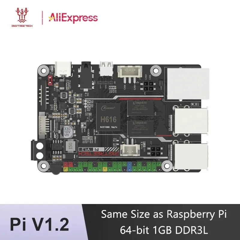 BIGTREETECH PI V1.2 Board BTT Quad Core Cortex-A53 2.4G WiFi 40Pin GPIO VS Raspberry PI 3B Orange Pi For Klipper 3D Printer DIY